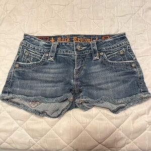 Rock Revival Chrissie Short Blue Jean Shorts